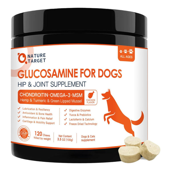 Suplemento Articular Para Perros Glucosamina Omega-3 Mejora Movilidad