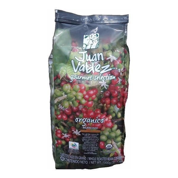 Cafe Juan Valdez Organico En Grano 1 Kg Calidad Superior