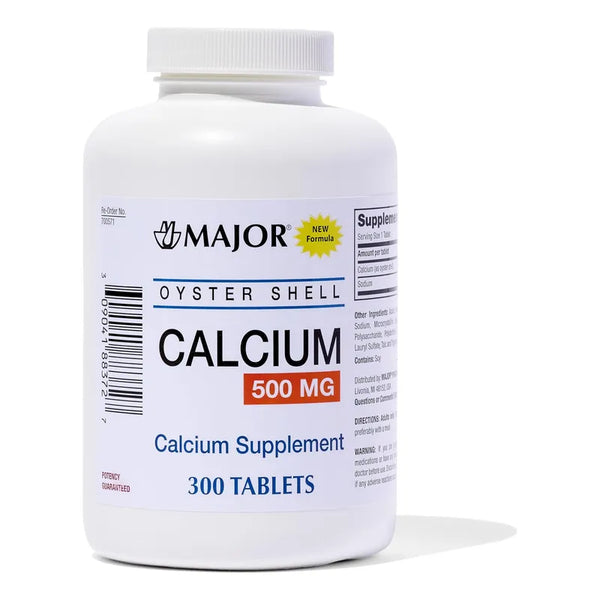 Calcio De Concha De Ostra 500 Mg 300 Tabletas Suplemento Diario