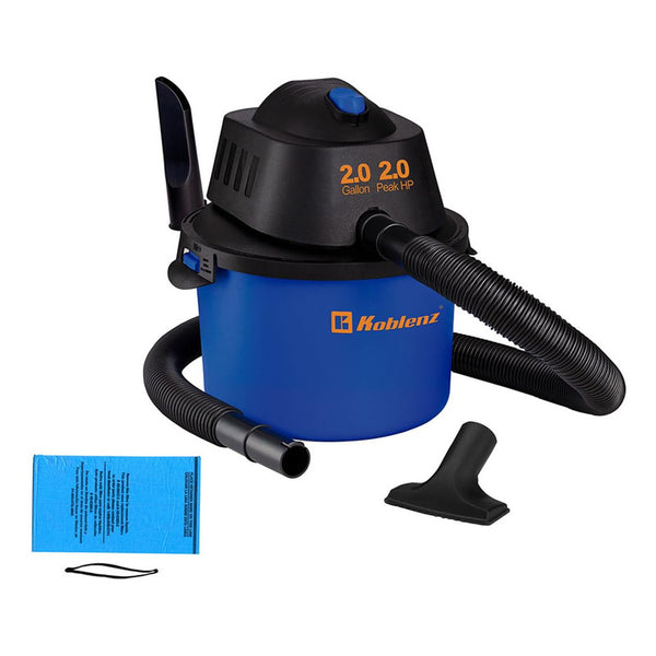 Aspirador Humedo Y Seco Koblenz WD-2L Portatil Compacto 2.0HP Azul Y Negro