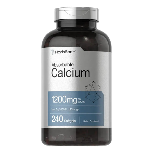 Calcio Absorbible 1200 Mg Con Vitamina D3 5000 Iu 240 Capsulas