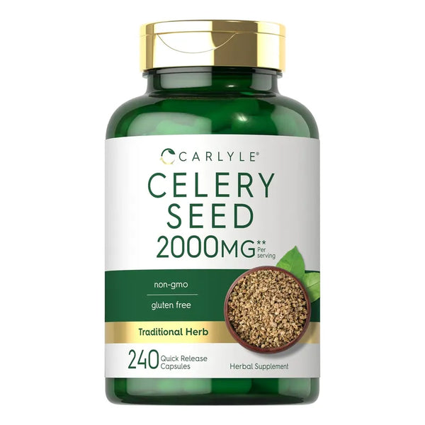 Capsulas Extracto De Semilla De Apio 2000 Mg 240 Unidades Sin Gluten