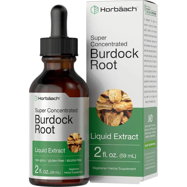 Tintura Radix Bardana Horbaach 60ml Vegano Sin Alcohol