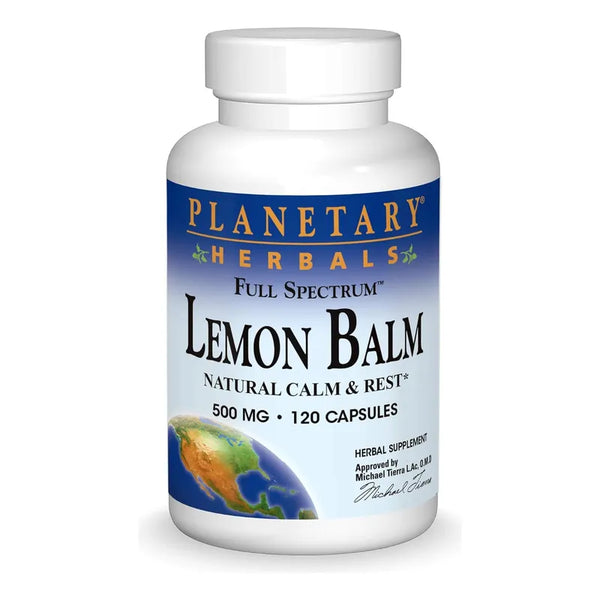 Bálsamo De Limón Natural 500 Mg Para Relajación Y Descanso 120 Cápsulas
