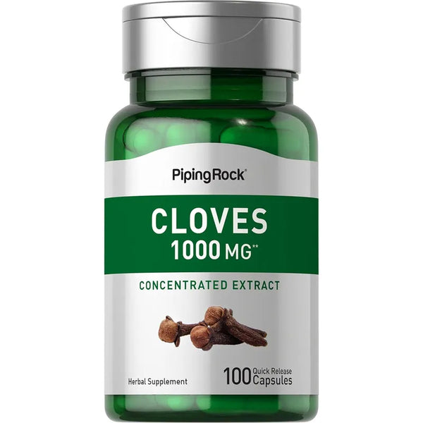 Capsulas De Clavo Piping Rock Extracto Concentrado Sin Gluten