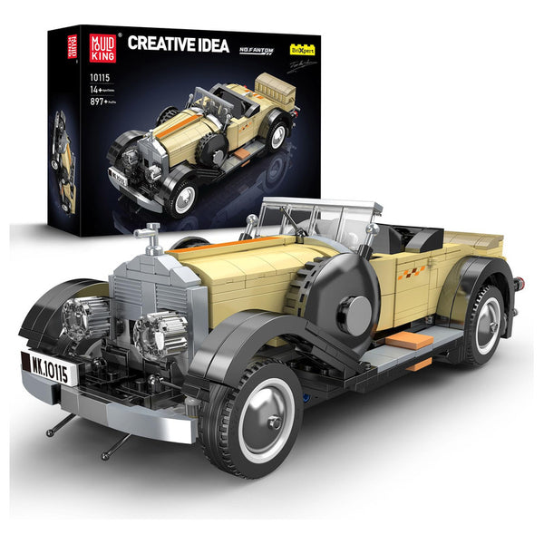 Kit De Construcción Mould King Autos Clásicos 10115 Modelo Vintage Para Niños Y Adultos