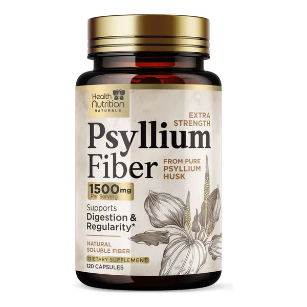 Cápsulas De Fibra Cáscara De Psyllium 1500 Mg Apoyo Digestivo