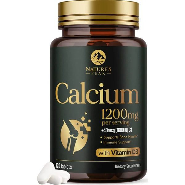 Calcio 1200 Mg Vitamina D3 Suplemento Fuerza Osea Inmunidad