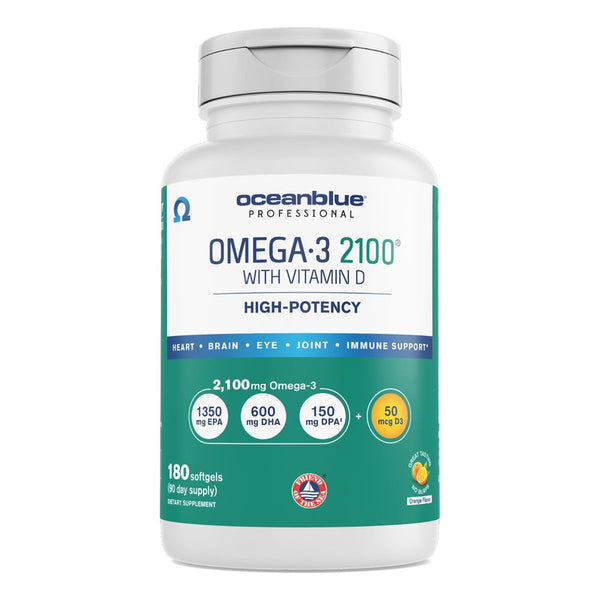 Aceite De Pescado Omega 3 Profesional 2100 Mg 180 Cápsulas Sin Eructos Y Sabor Vainilla
