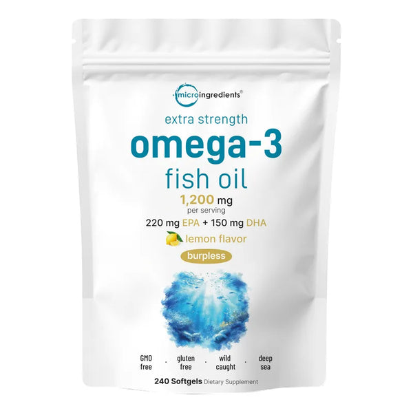 Aceite De Pescado Omega 3 Extra Fuerte 1200mg 240 Cápsulas
