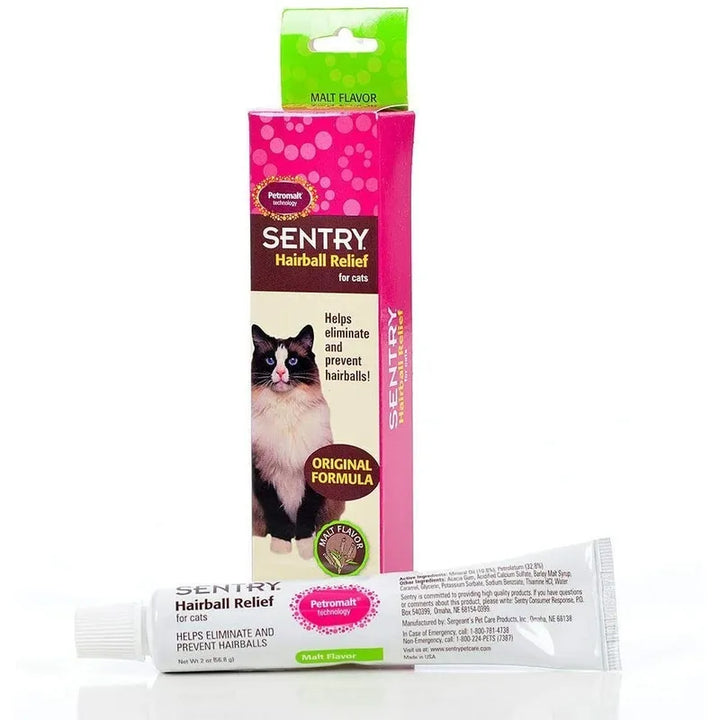 Suplemento Sentry Para Gatos - Hairball Relief, Gel De Malta - Imagen 3