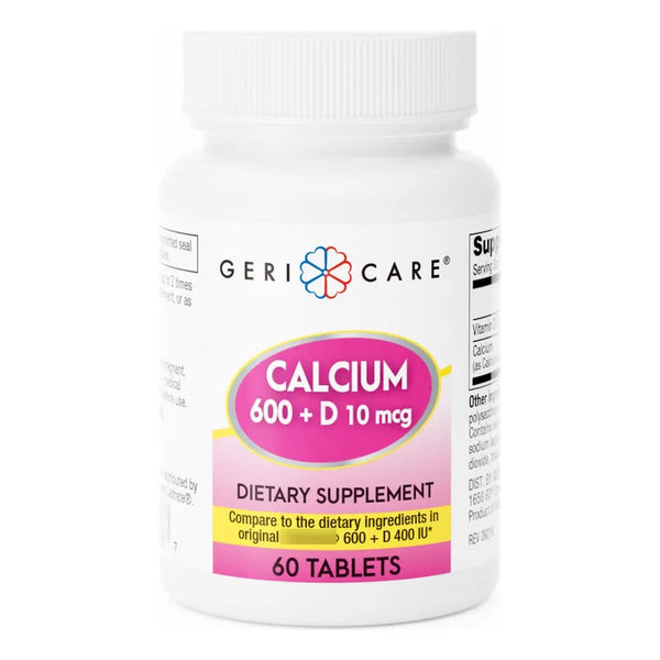 Calcio 600mg Vitamina D 10mcg Para Salud Osea Suplemento Nutricional
