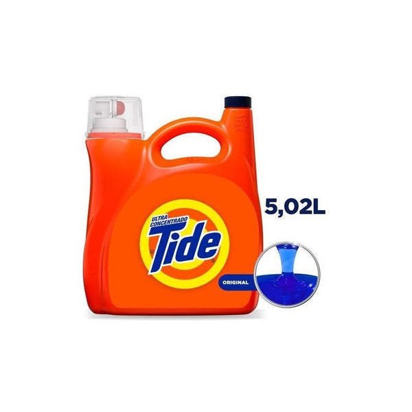 Detergente Tide Plus Líquido 5l Con Aroma Abril Fresco Elimina Manchas