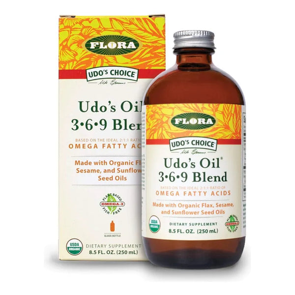 Aceite Flora Udo Mezcla Ácidos Grasos Omega 3 6 9 Saludable