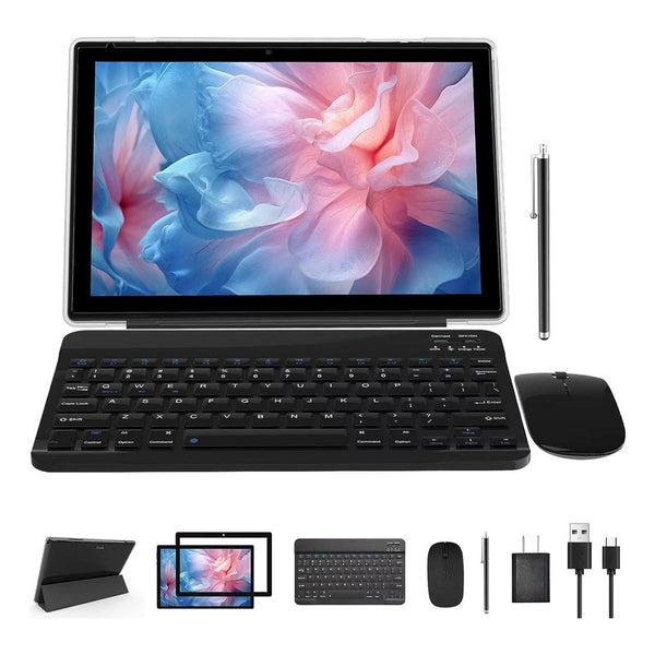 Tablet 2 En 1 Con Teclado Mouse Y Funda 10 Pulg Android 12
