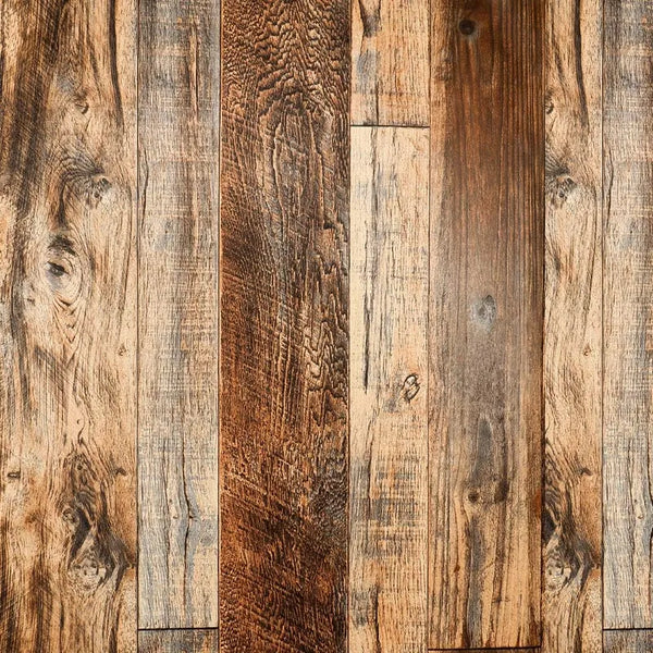 Papel Tapiz Autoadhesivo Madera Marrón Para Decoración De Interiores