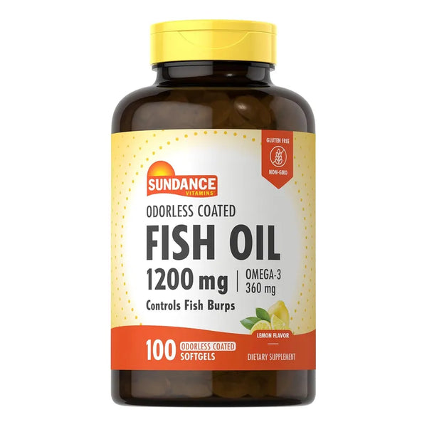 Aceite De Pescado 1200mg Cápsulas Recubiertas Sabor Limón