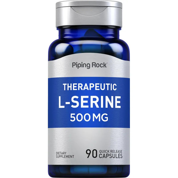 L-Serina 500 Mg 90 Cápsulas Suplemento Terapéutico Sin Gluten