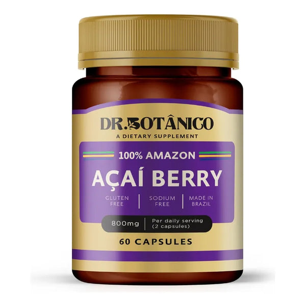 Acai Berry Extracto Potente 800mg 60 Capsulas Naturales