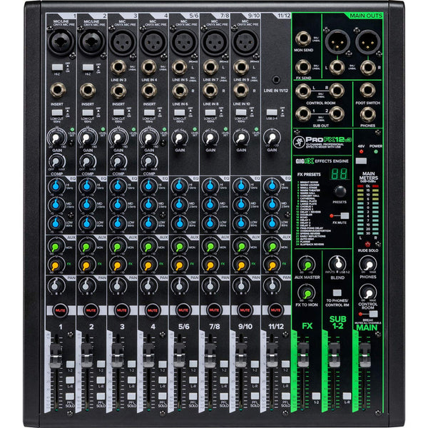 Mezclador Mackie Profx12v3 De 12 Canales Con Usb Y Efectos Calidad Y Versatilidad