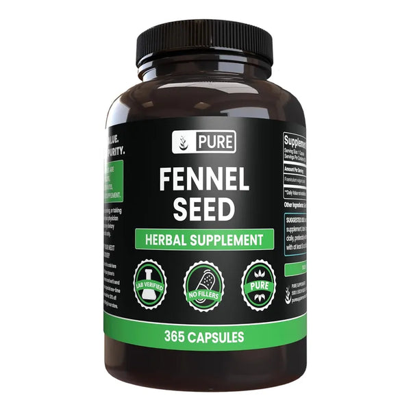 Capsulas De Semilla De Hinojo Pure Original Ingredients 365 U Sin Relleno