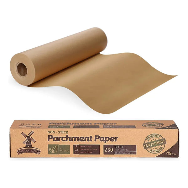 Papel Pergamino Sin Blanquear 60 Metros Para Hornear