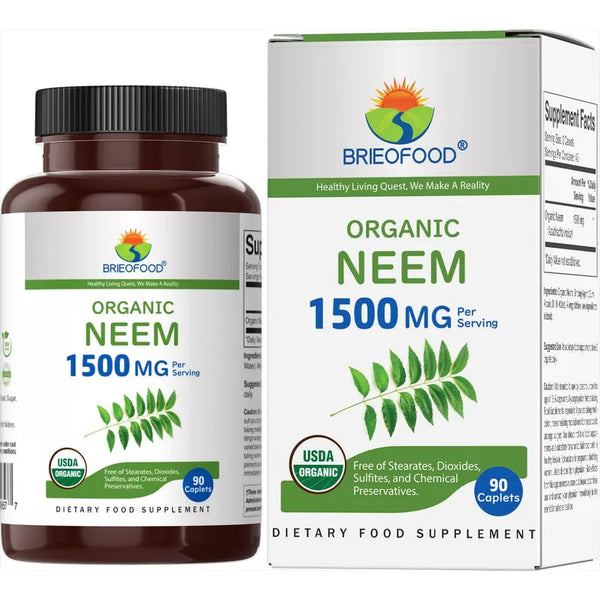 Neem Orgánico 1500 Mg 90 Tabletas Naturales Para Bienestar Diario