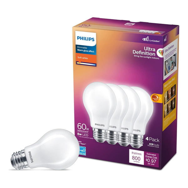 Bombilla Led Philips A19 11.5w 2700k Luz Natural Y Sostenible