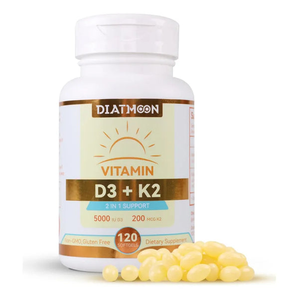 Capsulas Suplemento Vitamina D3 K2 Salud Osea Facil Tragar