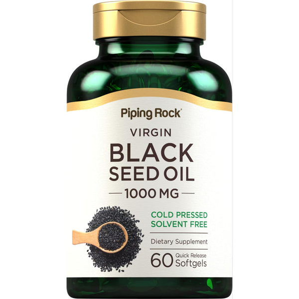 Capsulas Blandas Aceite Semilla Negra 1000 Mg Suplemento Sin Gluten