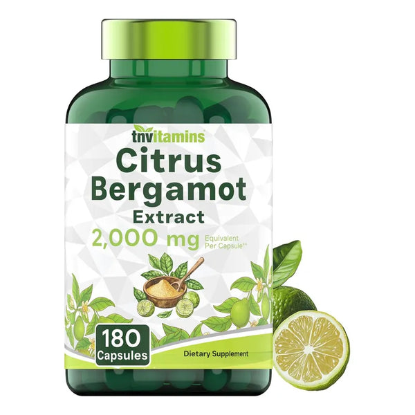Capsulas De Bergamota Citrica 2000 Mg Potente 180 Unidades