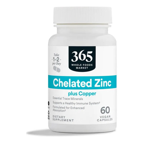 Zinc Quelado 60 Cápsulas Potencia Tu Salud Inmunológica