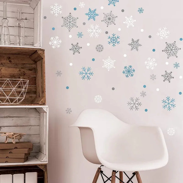 Paper Riot Co Calcomanías Peel-and-stick de Copos de Nieve Fácil de Colocar