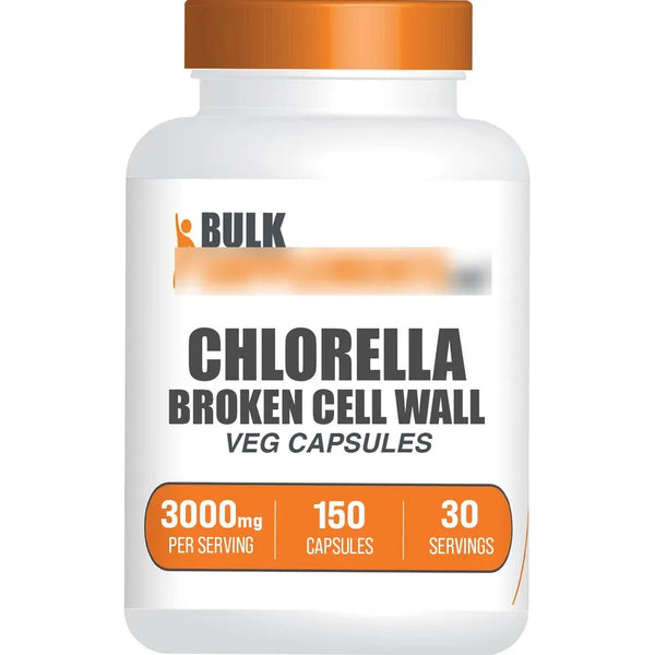 Capsulas De Chlorella Pared Celular Rota 150 Unidades Superalimentario Vegano