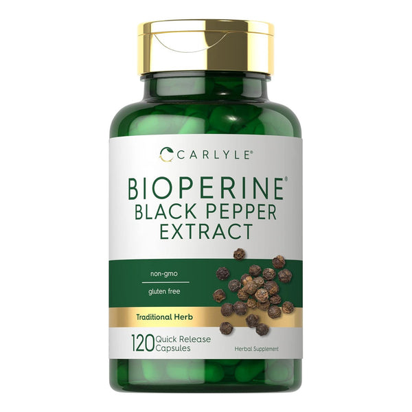 Bioperina Carlyle 10 Mg Extracto Pimienta Negra 120 Capsulas Sin Gluten