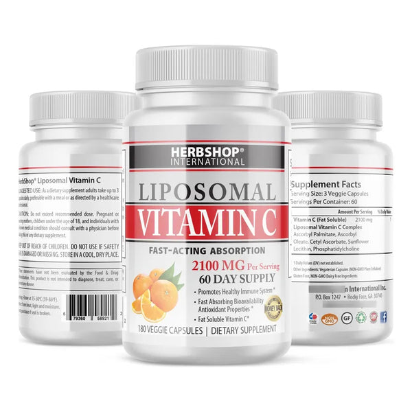 Vitamina C Liposomal 2100 Mg 180 Capsulas Vegetales Doctors Blend