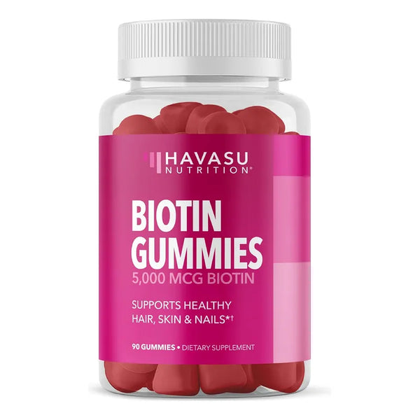 Biotin Gummies 5000 Mcg Cabello Uñas Piel Veganas 90 Gomitas