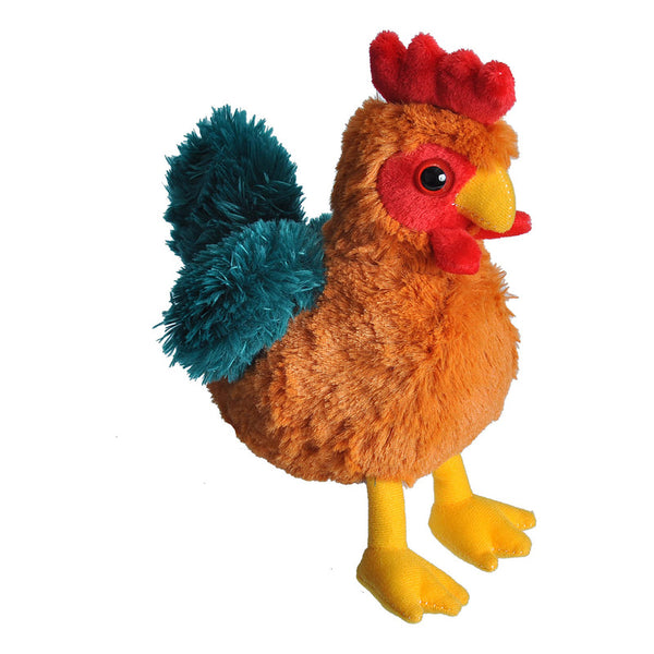 Peluche de Gallo Hug’Ems 18 Cm Suave y Lavable Regalo Ideal Para Niños