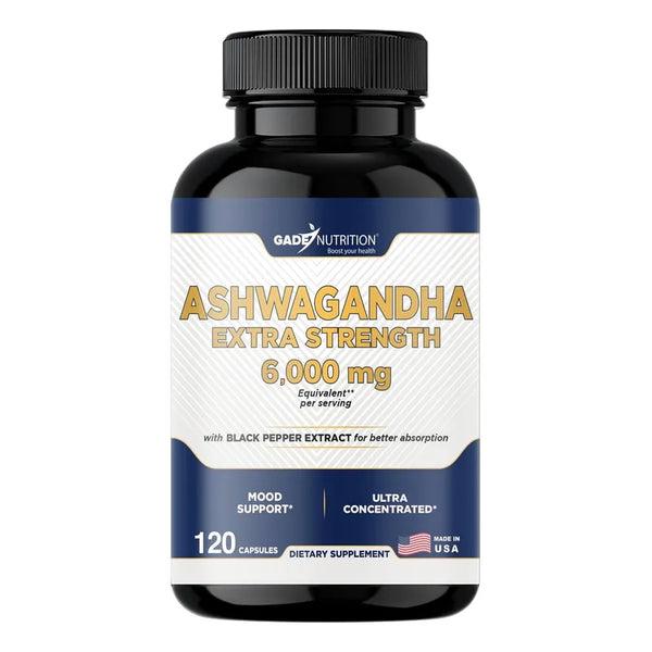 Capsulas De Ashwagandha Extra Fuerte Gade Nutrition Con Pimienta Negra