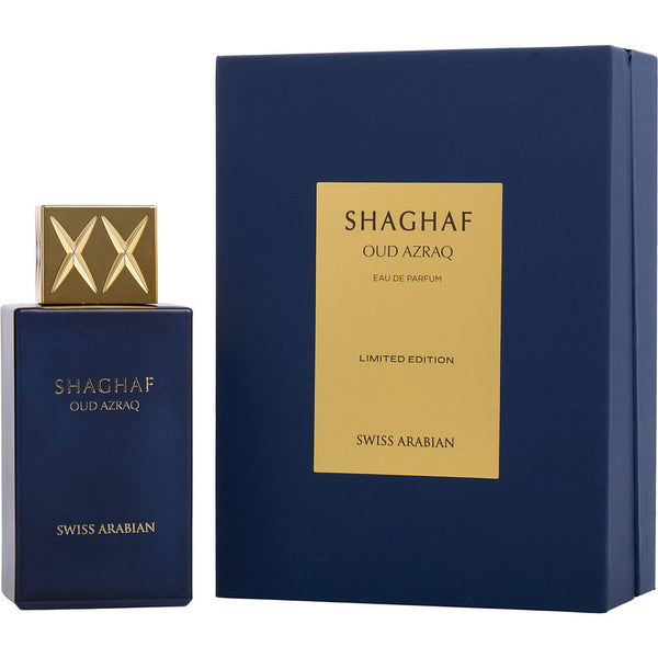 Perfume Swiss Arabian Shaghaf Oud Azraq Fragancia Unisex 75 Ml Lujo Y Exclusividad