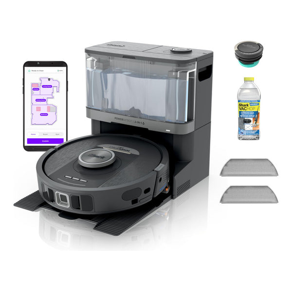 Combo Robot Aspirador Y Mopa Shark Powerdetect Nevertouch Hasta 60 Días De Limpieza