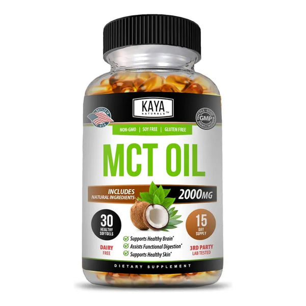 Aceite MCT 2000mg 30 Cápsulas Calidad Natural Salud Cerebral
