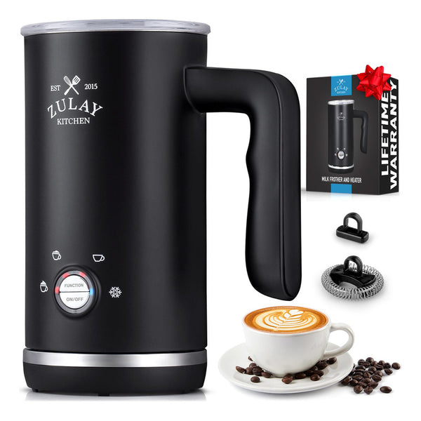 Vaporizador Y Espumador De Leche Zulay Kitchen 4 En 1 Experiencia De Café En Casa