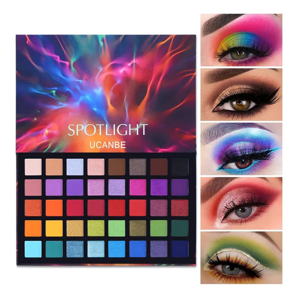 Set De Sombras Profesional Ucanbe 40 Colores Larga Duracion