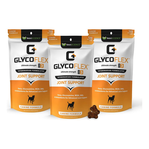 VetriScience GlycoFlex 3: Apoyo Avanzado para Articulaciones de Perros, Clínicamente Probado