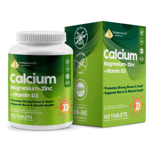 Calcio Magnesio Zinc Vitamina D3 Fortalece Huesos Y Mente Saludable