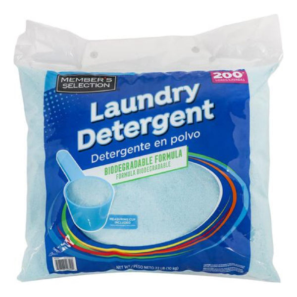 Detergente En Polvo 10 Kg Biodegradable Member's Selection Hasta 200 Lavadas