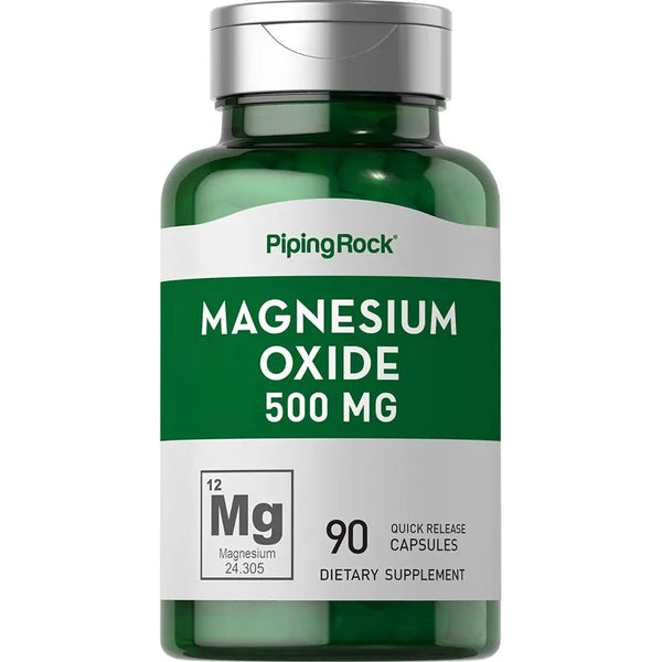Capsulas Oxido De Magnesio 500 Mg 90 Unidades Suplemento Sin OMG