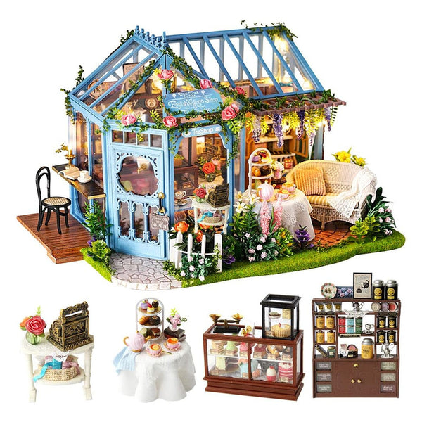 Casa De Muñecas En Miniatura CuteBee Kit De Bricolaje Con Muebles Y Accesorios