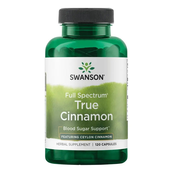 Cápsulas De Canela Pura 120U 300 Mg Antioxidante Swanson Health